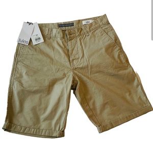 JULES tan shorts for men. New with tag. Size 38.